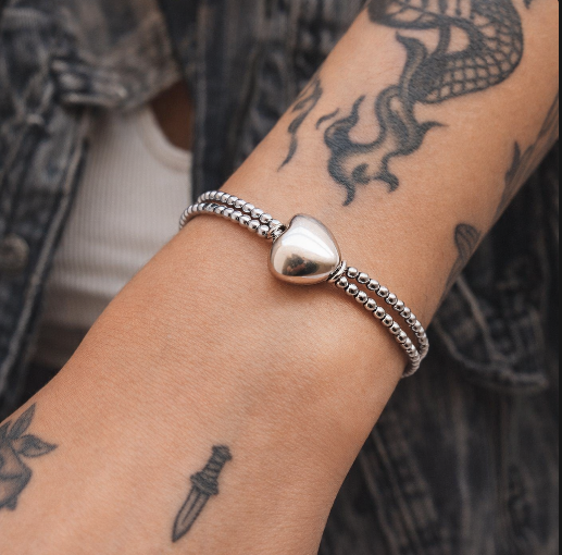 Bracciale spadino San Valentino cuore big - SPBR760