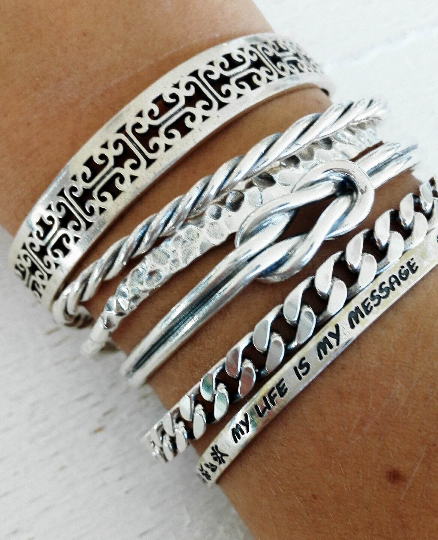 Bracciale rigido decorato - BR502 - Spadarella Gioielli
