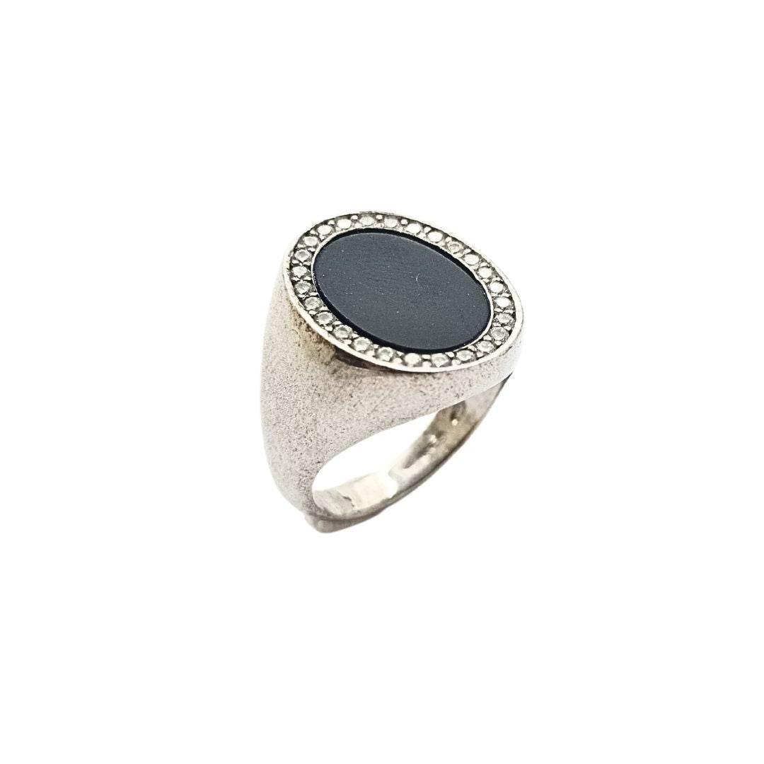 Anello Donna In Argento Sterling 925 Fatto A Mano Con Pietre Naturali: Granato, Corniola, Onice, Ametista, Misura 25