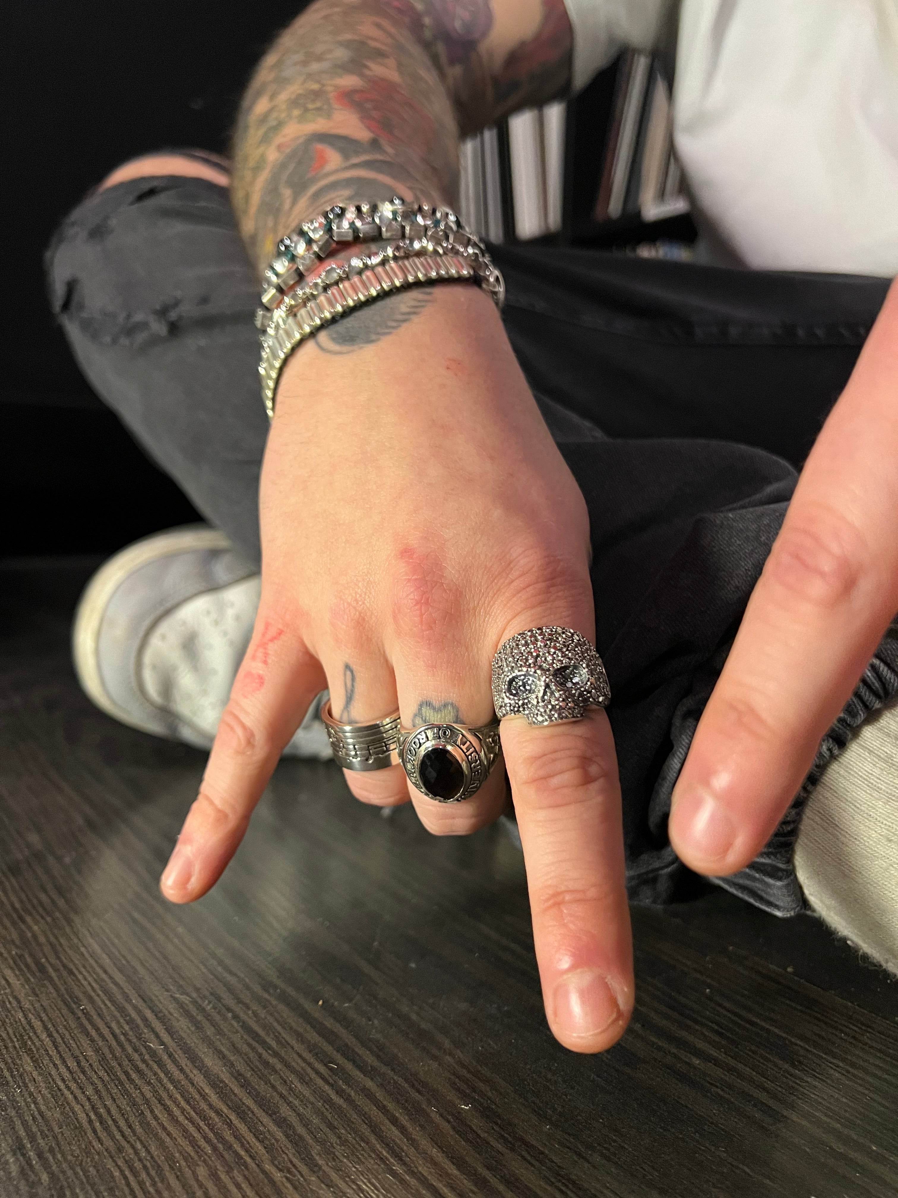 Anello con pietra Rock'n Roll - AN580 - Spadarella Gioielli