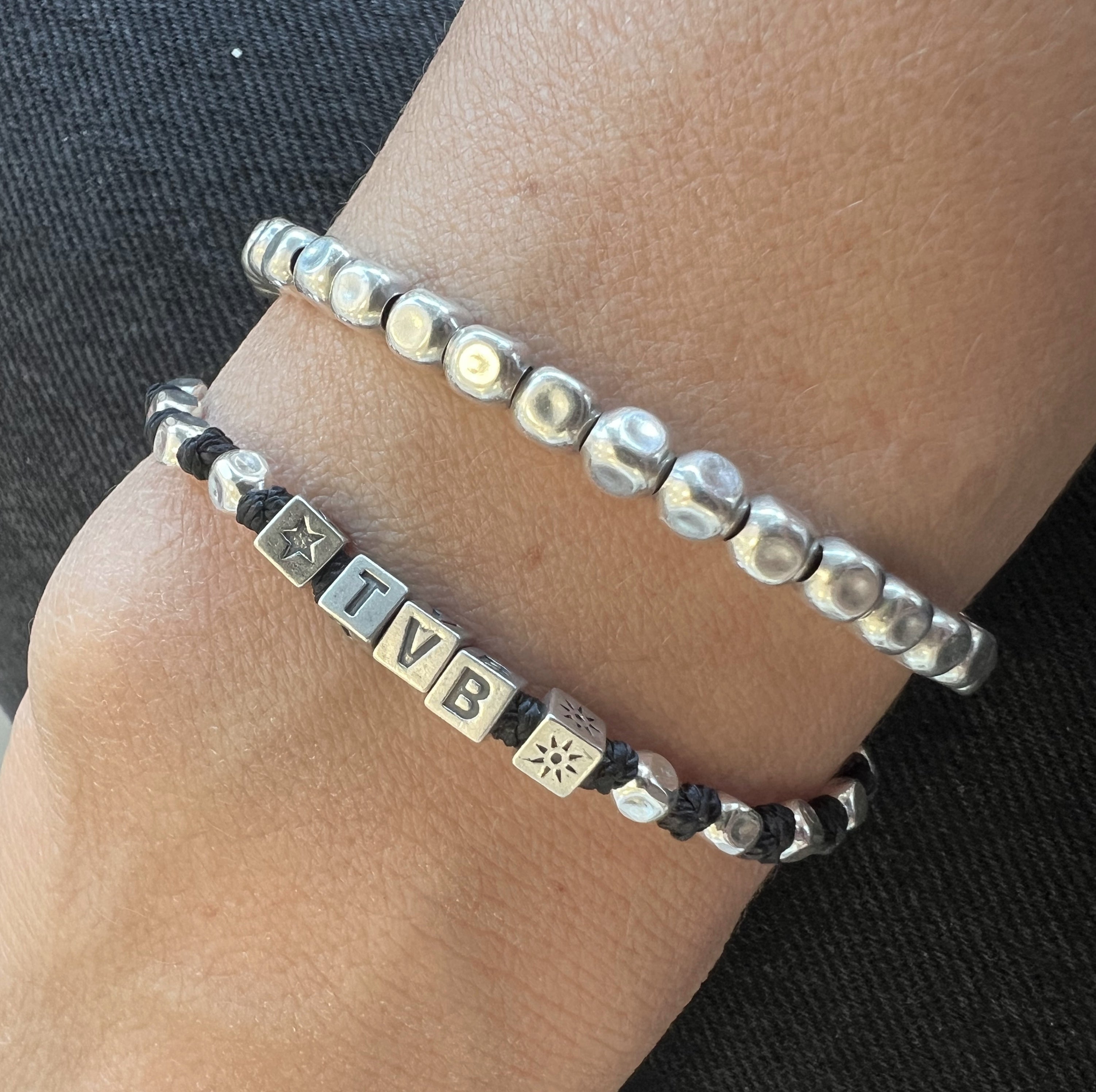 Bracciale spadino cubetti personalizzato