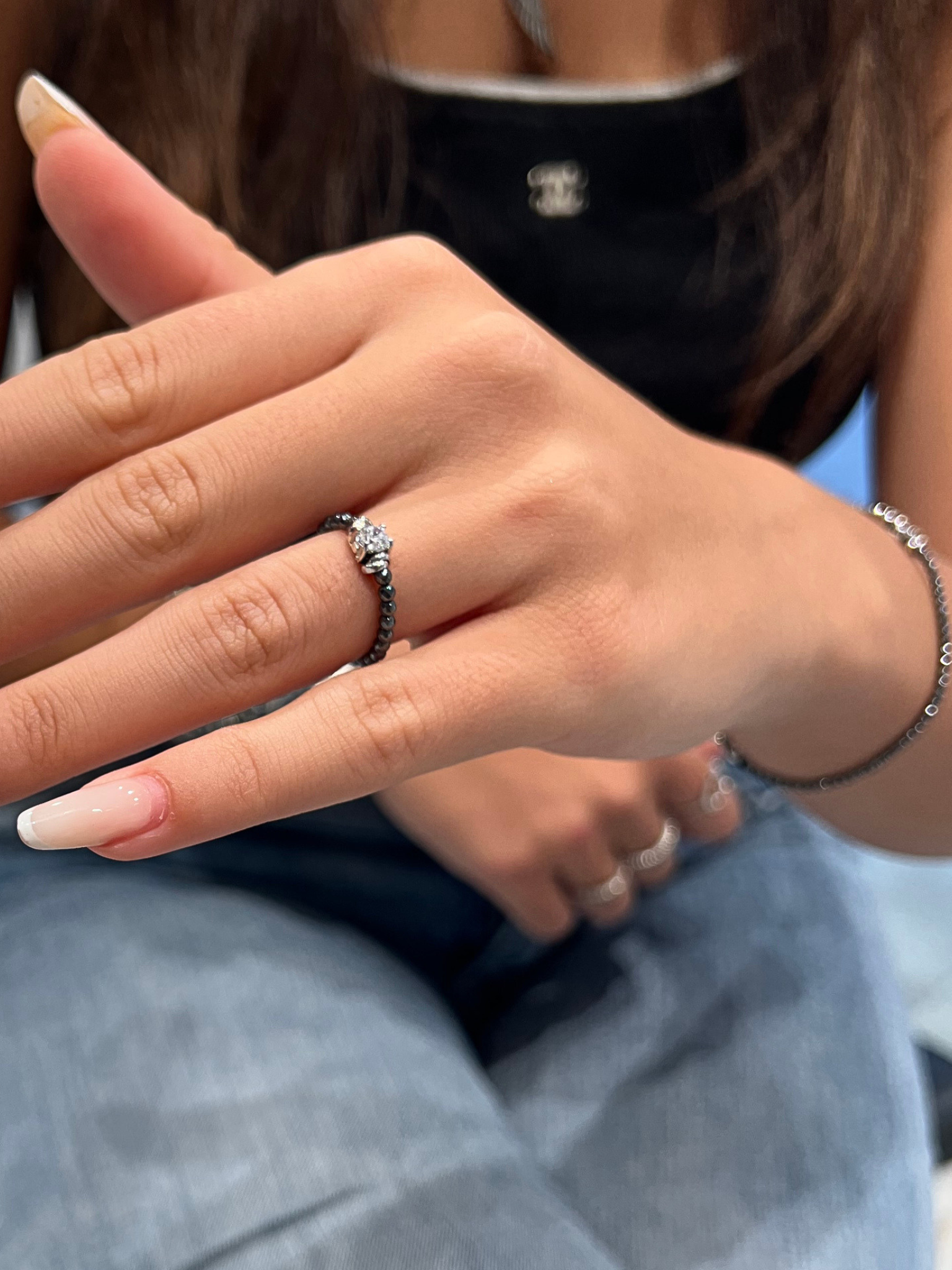 Anello solitario con zircone - SPAN59