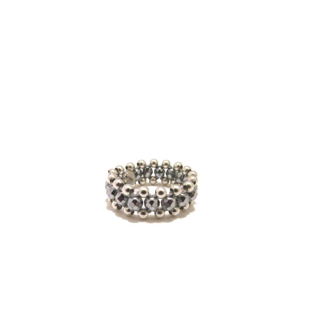 Anello intrecciato pietre - SPAN34 - Spadarella Gioielli