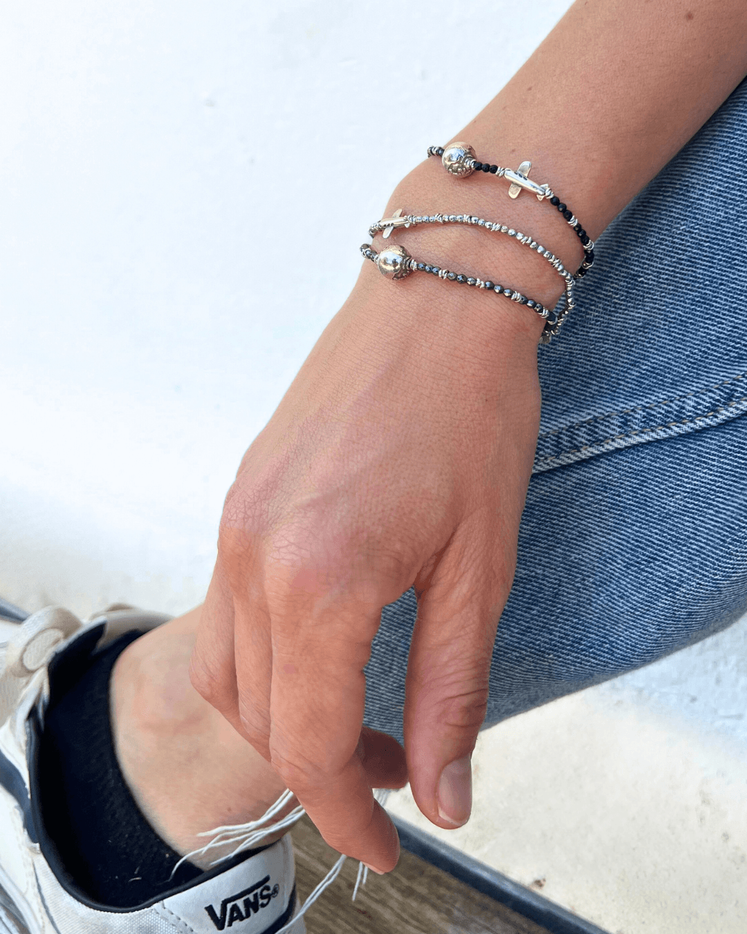 Bracciale spadino aereo e mondo - SPBR737