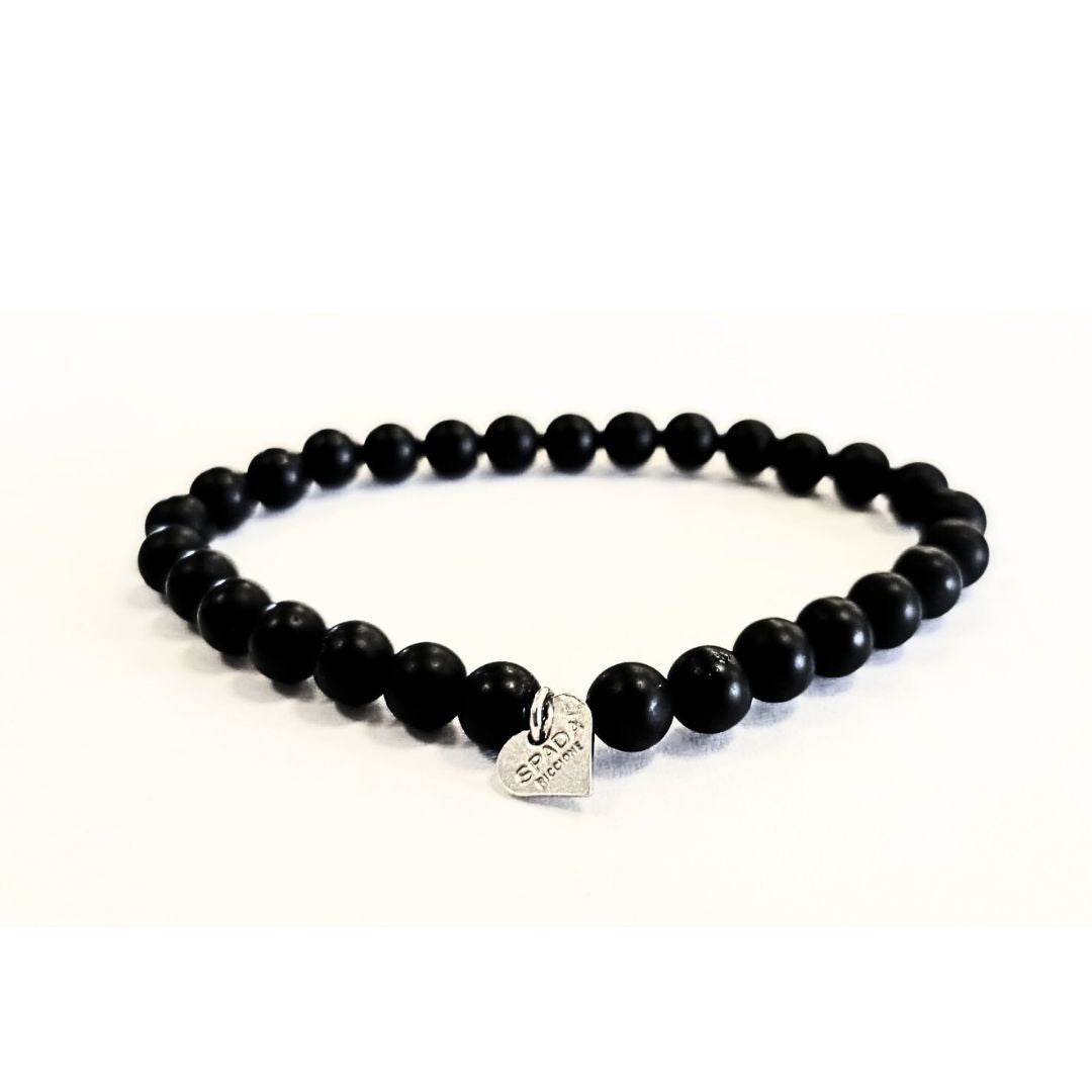 Bracciale in onice satinato con ciodolo - Spadarella Gioielli