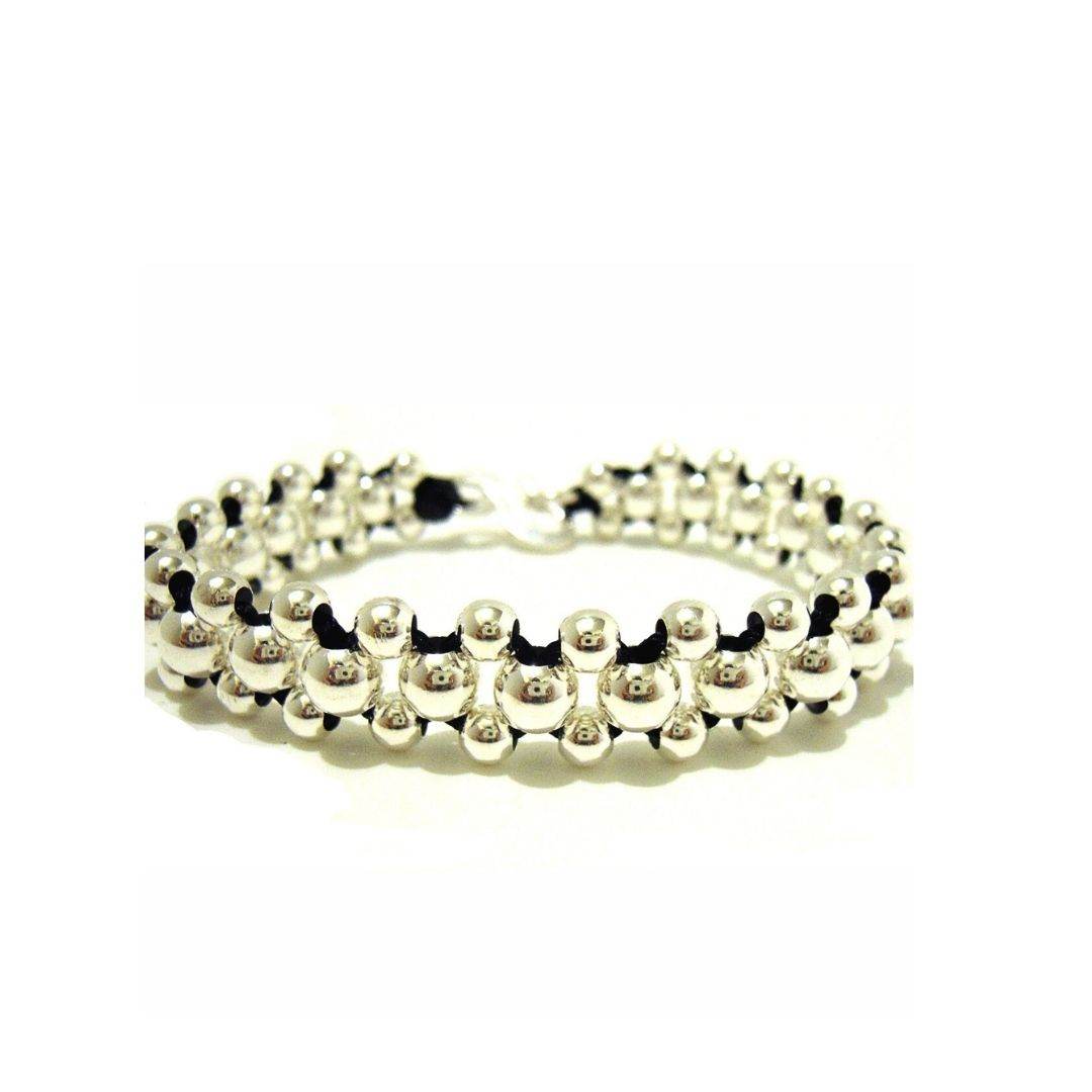 Bracciale spadino intrecciato - SPBR027 - Spadarella Gioielli