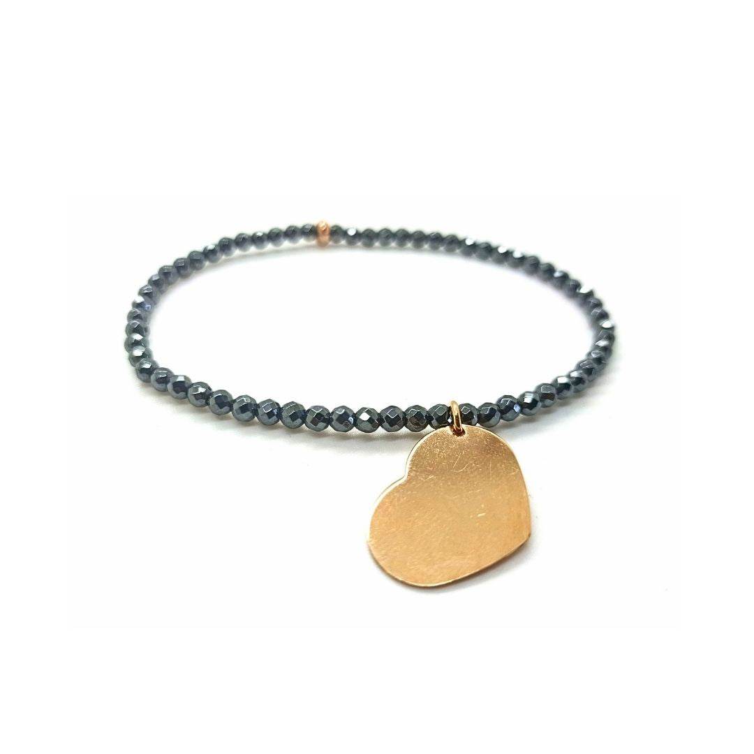 Bracciale spadino elastico cuore - SPBR128 - Spadarella Gioielli