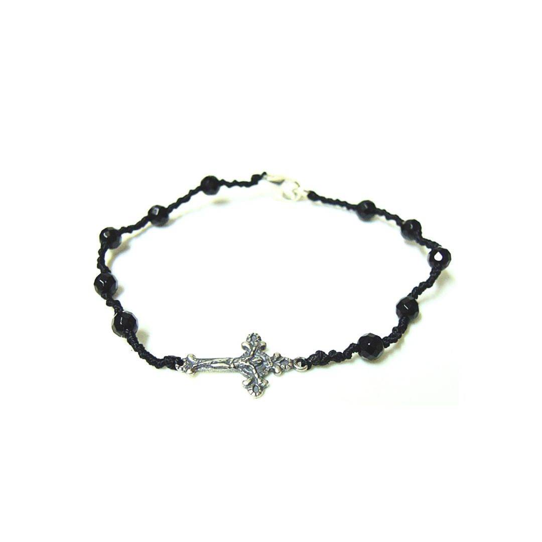 Bracciale spadino rosario pietre - SPBR156 - Spadarella Gioielli