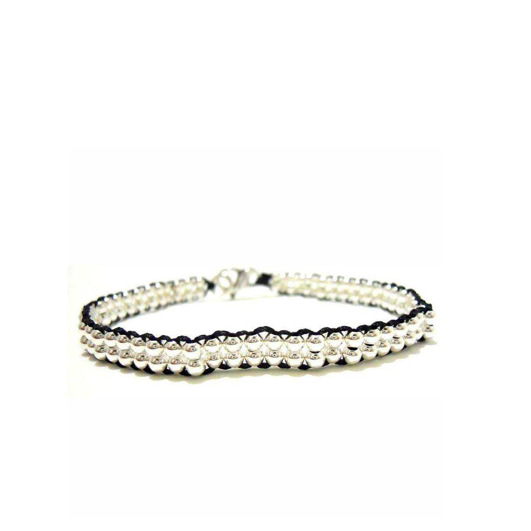 Bracciale spadino intrecciato - SPBR179 - Spadarella Gioielli