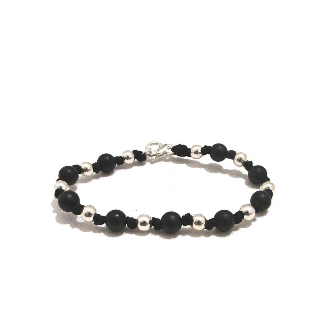 Bracciale spadino onice - SPBR347 - Spadarella Gioielli