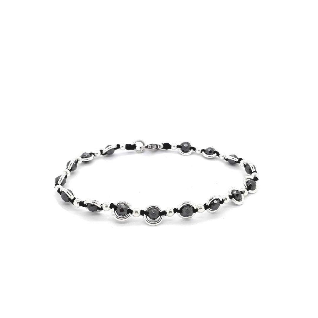 Bracciale spadino Saturno pietre - SPBR478 - Spadarella Gioielli