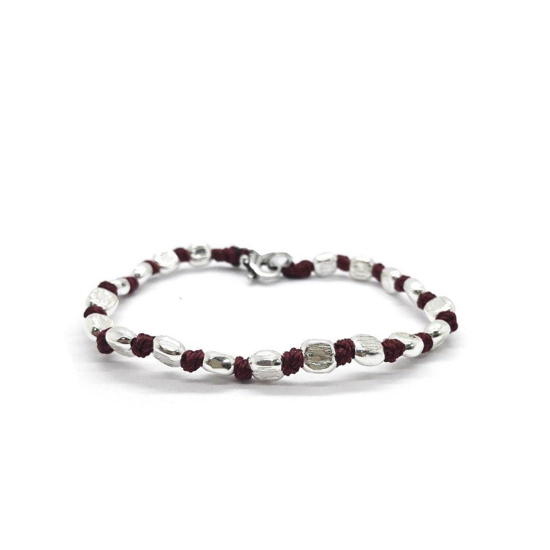 Bracciale spadino globuli rigati - SPBR535 - Spadarella Gioielli