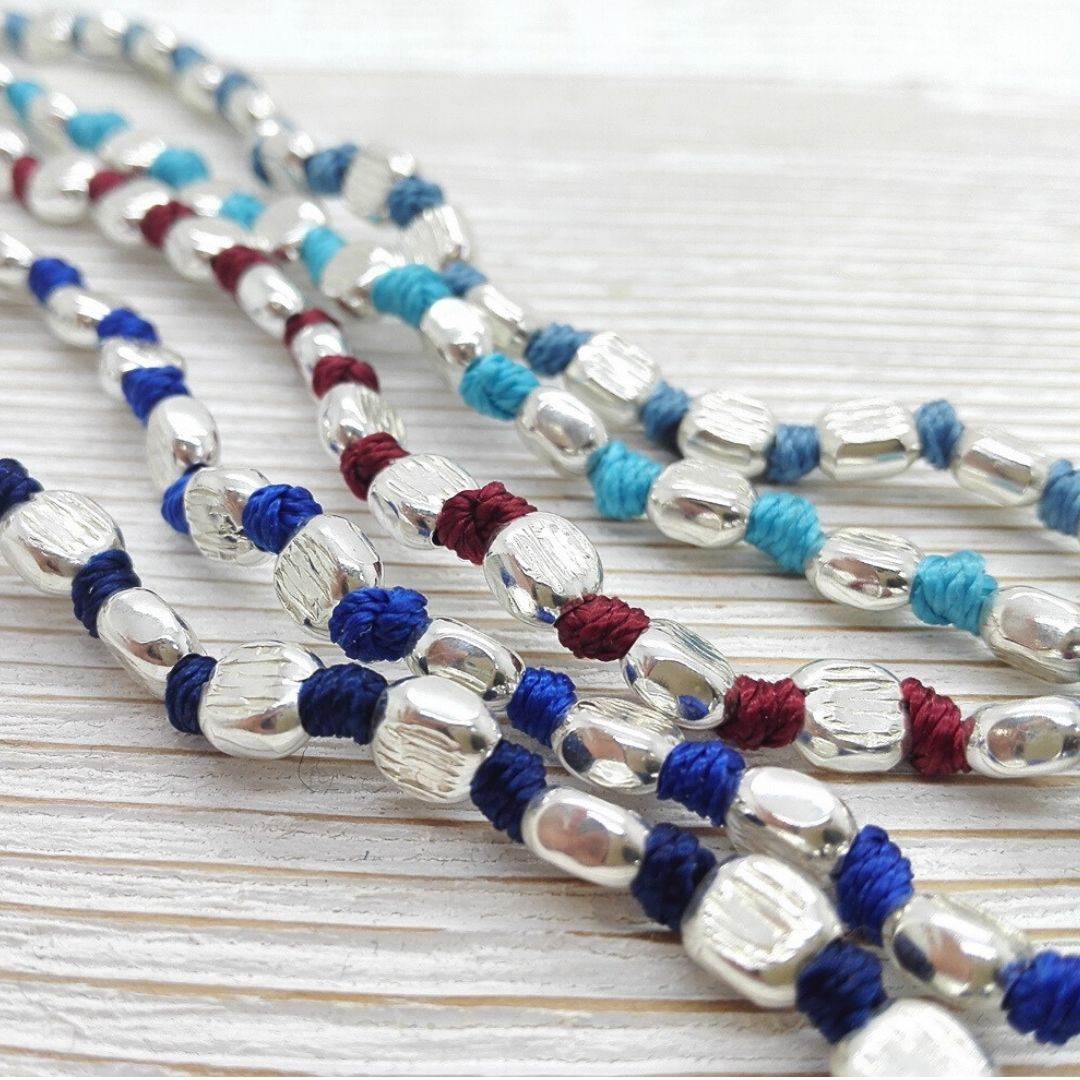 Bracciale spadino globuli rigati - SPBR535 - Spadarella Gioielli