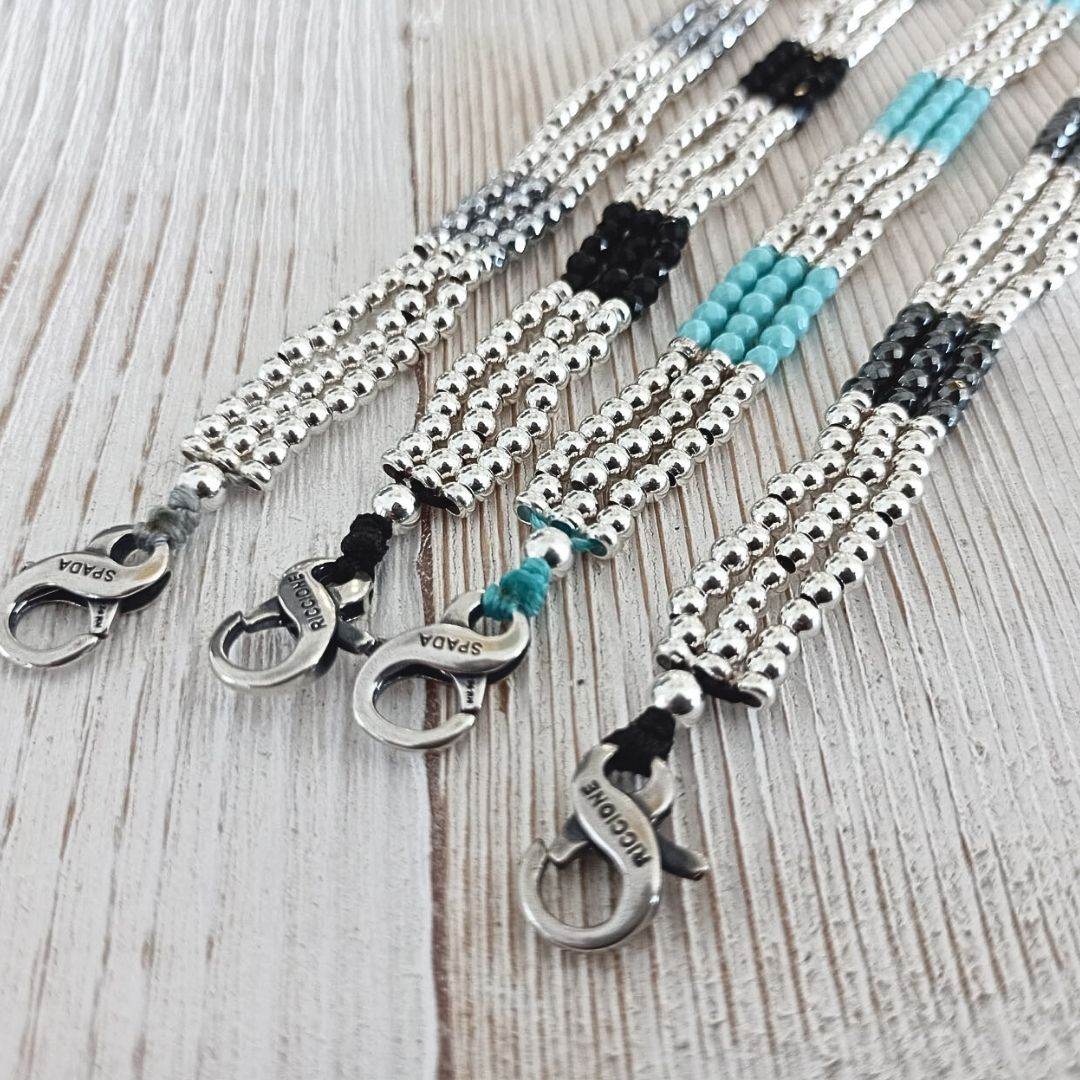 Bracciale spadino con pietre - SPBR595 - Spadarella Gioielli