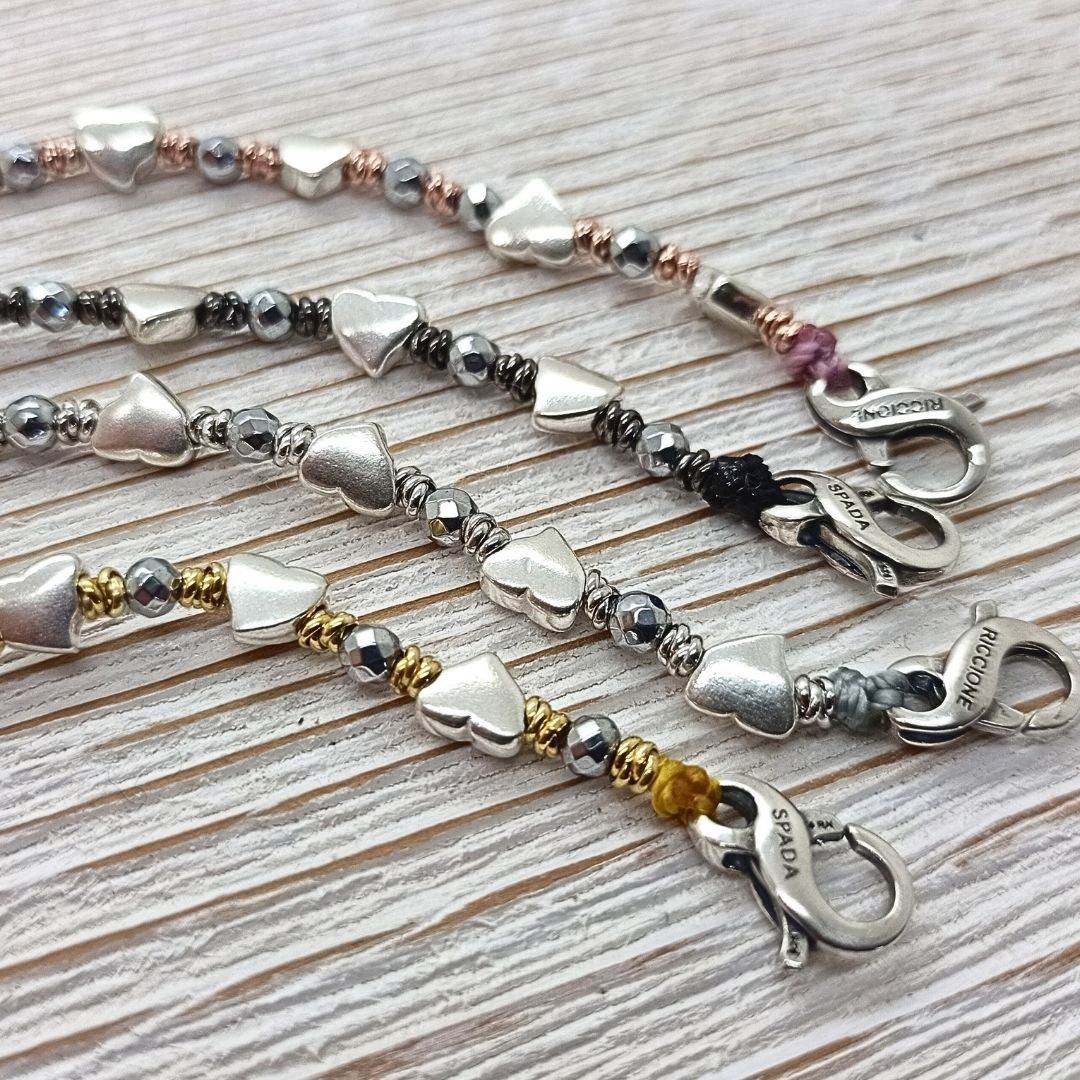 Bracciale spadino cuori - SPBR598 - Spadarella Gioielli