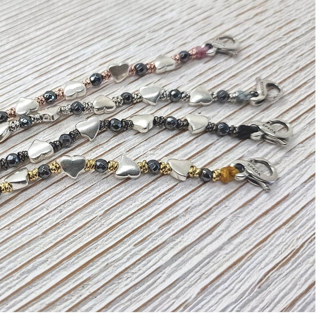 Bracciale spadino cuori - SPBR598 - Spadarella Gioielli