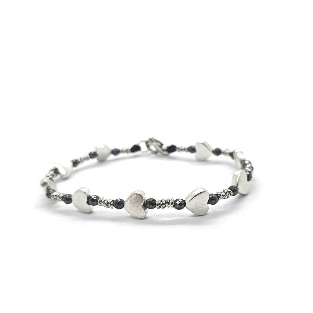Bracciale spadino cuori - SPBR599 - Spadarella Gioielli