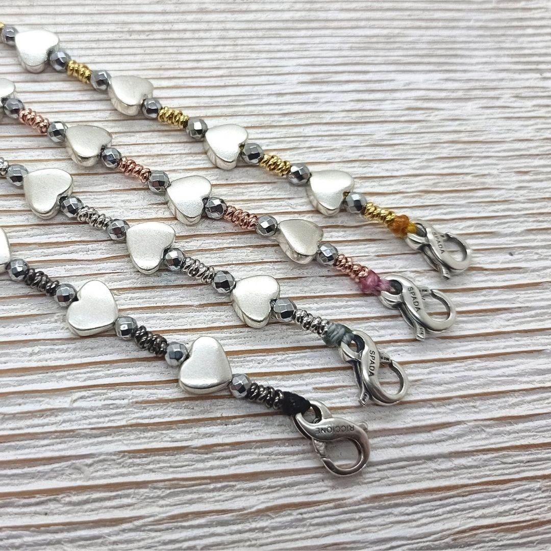 Bracciale spadino cuori - SPBR599 - Spadarella Gioielli