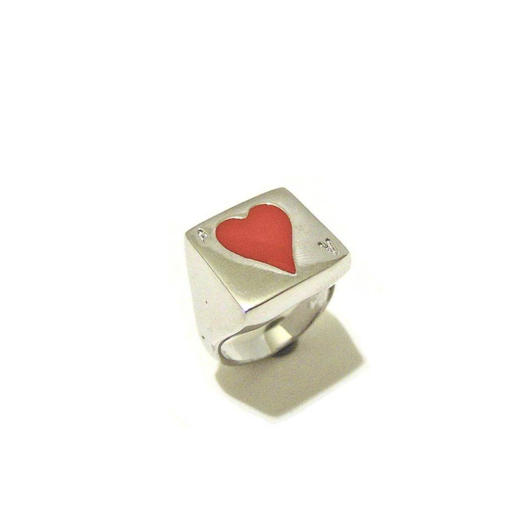 Anello Jocker Cuori - AN402 - Spadarella Gioielli
