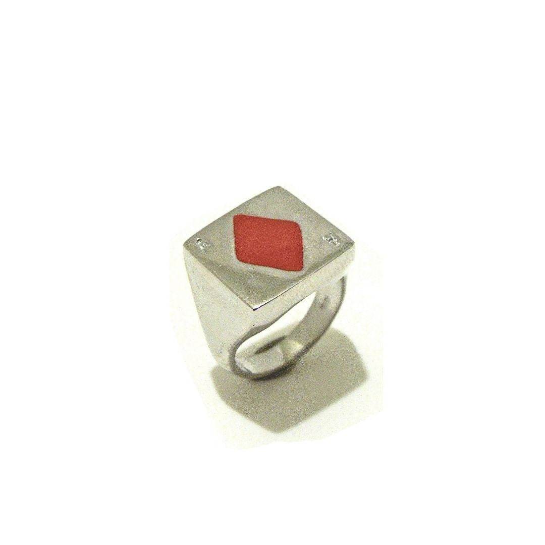 Anello Jocker Quadri - AN403 - Spadarella Gioielli