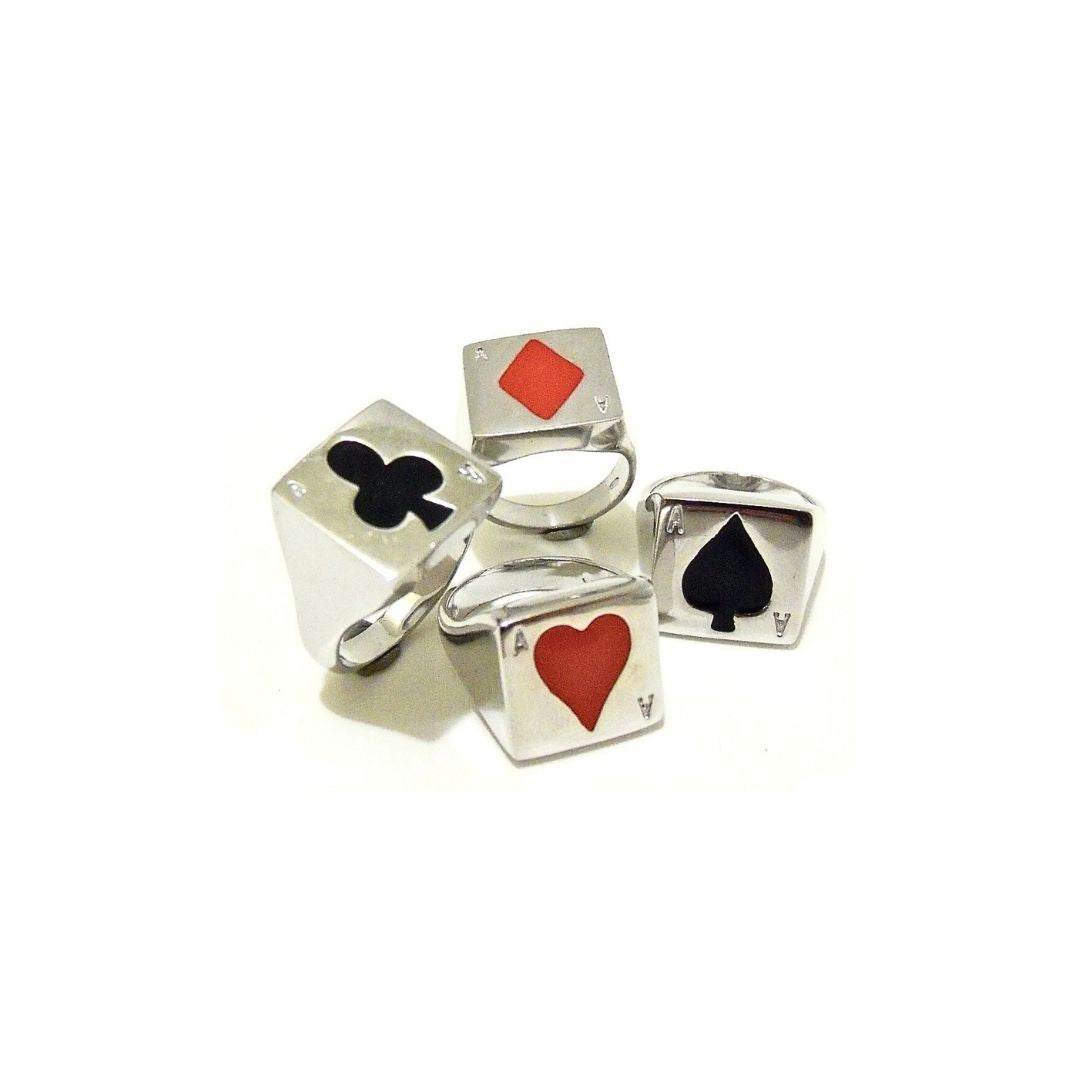 Anello Jocker Cuori - AN402 - Spadarella Gioielli