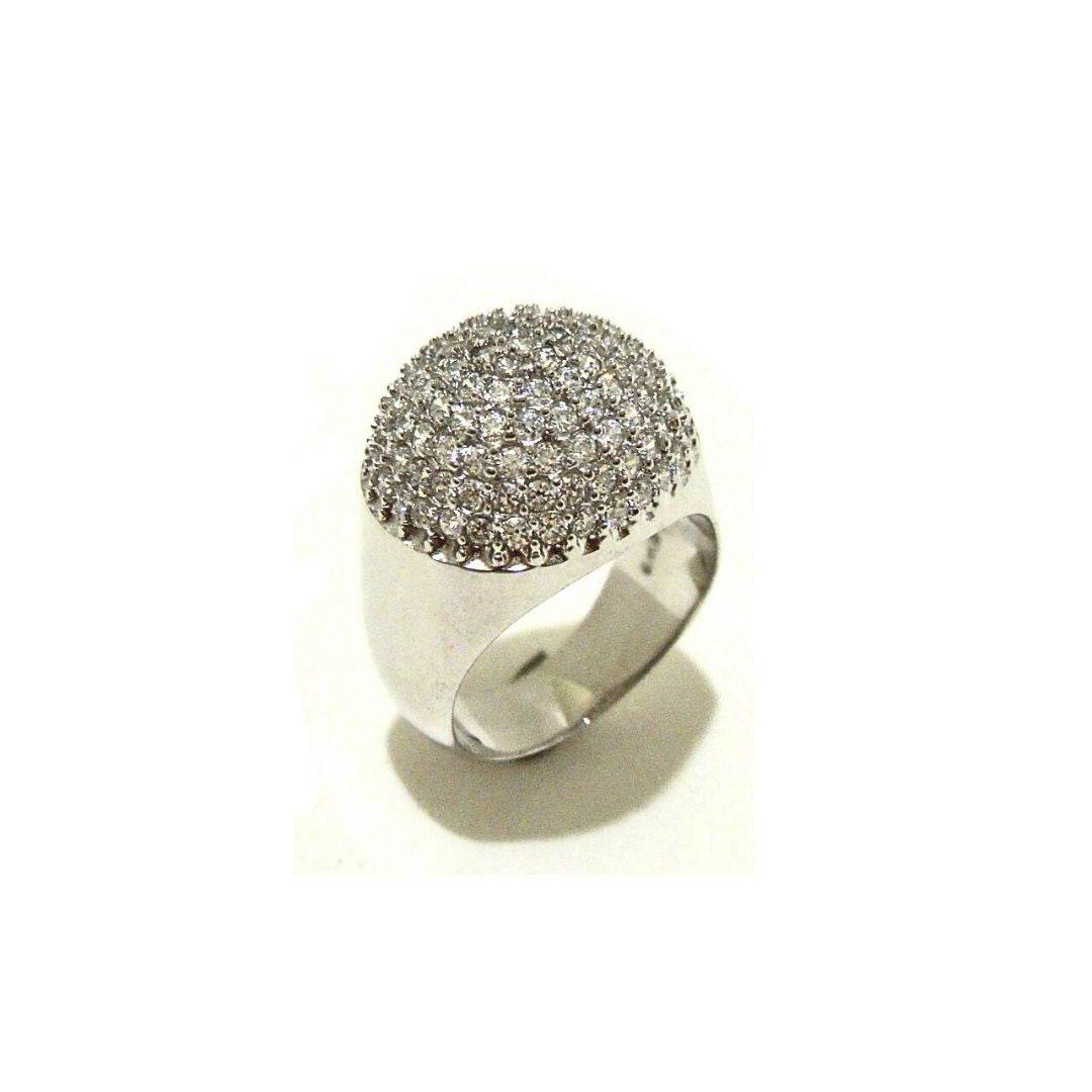 Anello cupola zirconi - AN419 - Spadarella Gioielli