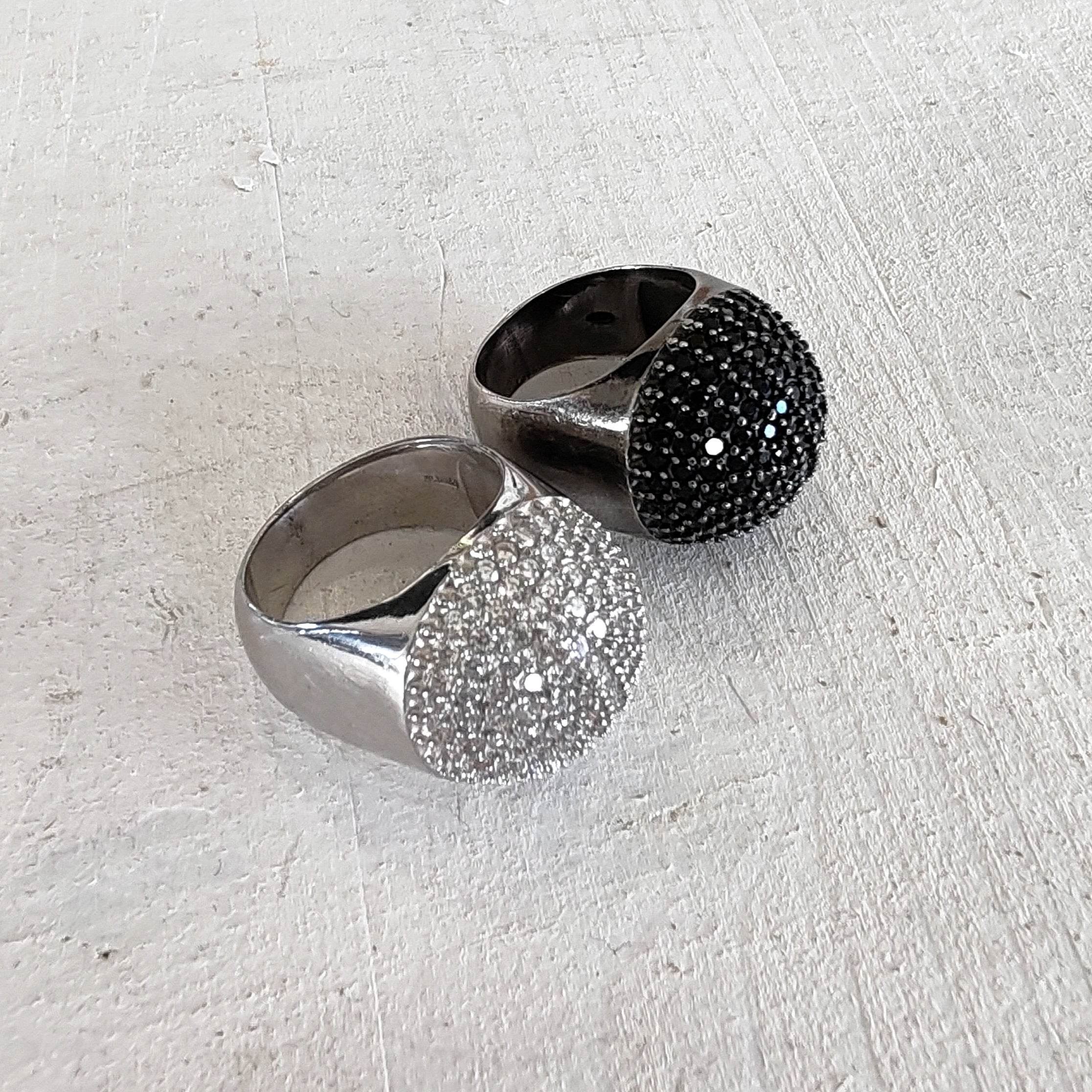 Anello cupola zirconi - AN419 - Spadarella Gioielli