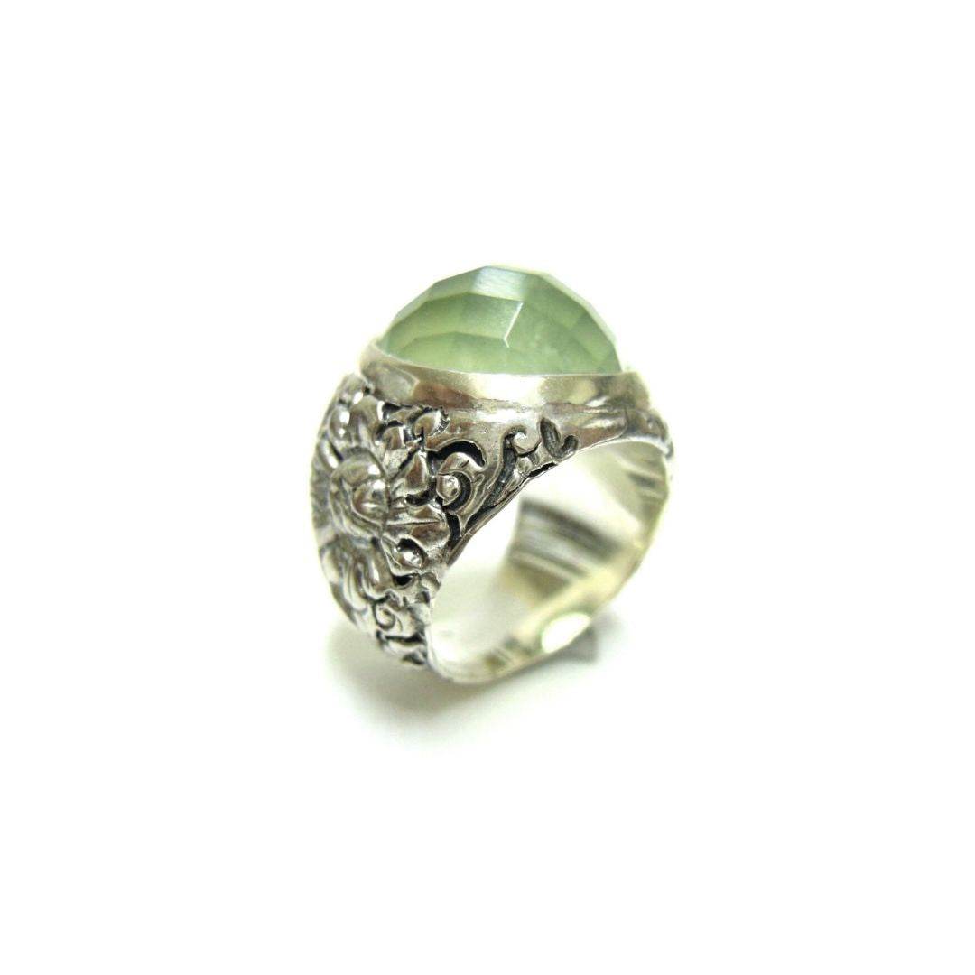 Anello pietra tonda - AN443 - Spadarella Gioielli