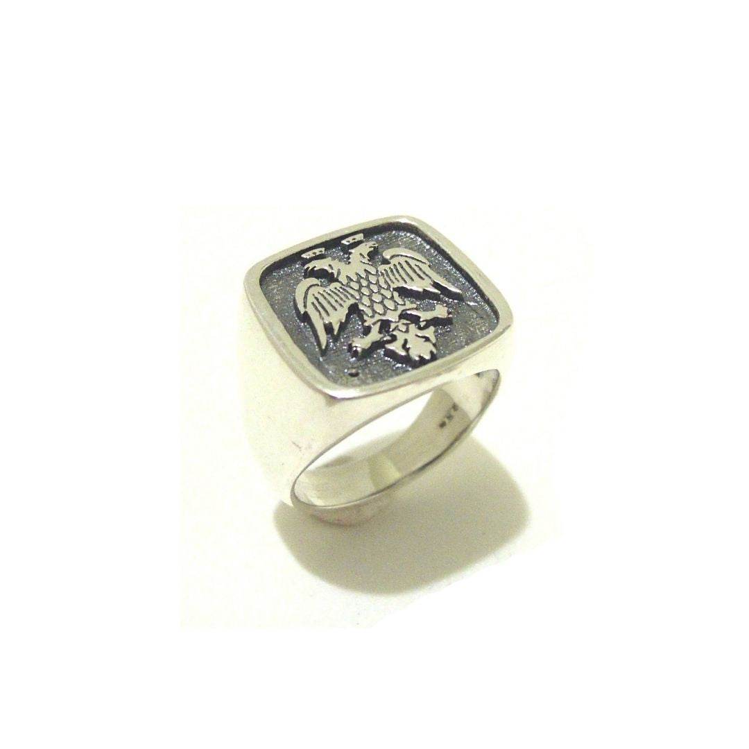 Anello Aquila a due teste - AN520 - Spadarella Gioielli