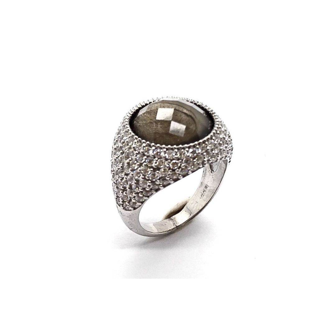 Anello pietra e zirconi - AN686 - Spadarella Gioielli