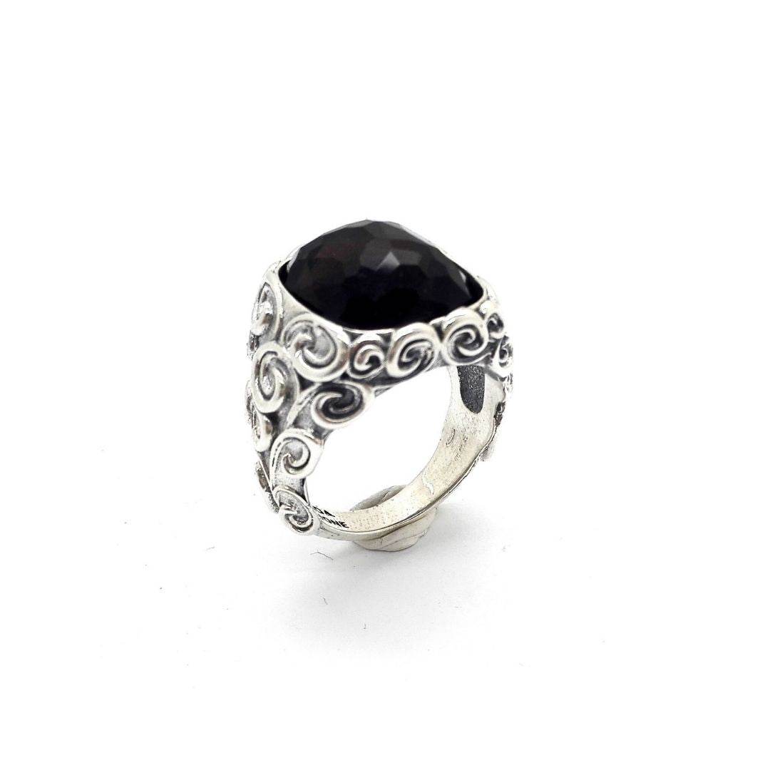 Anello pietra quadrata - AN688 - Spadarella Gioielli