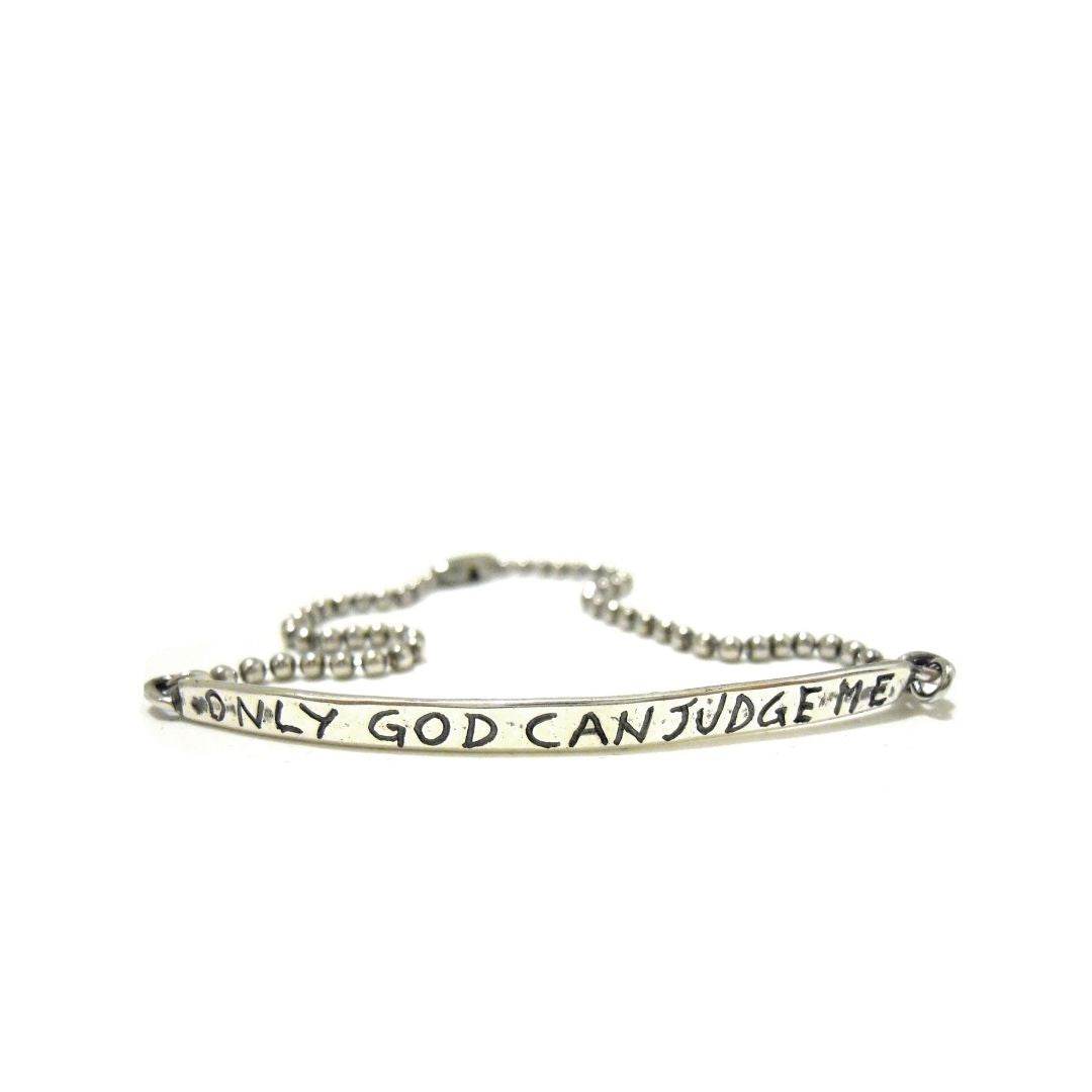 Bracciale Only god can judge me - BR461 - Spadarella Gioielli