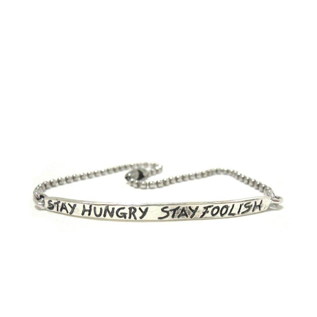 Bracciale Stay hungry stay foolish - BR463 - Spadarella Gioielli