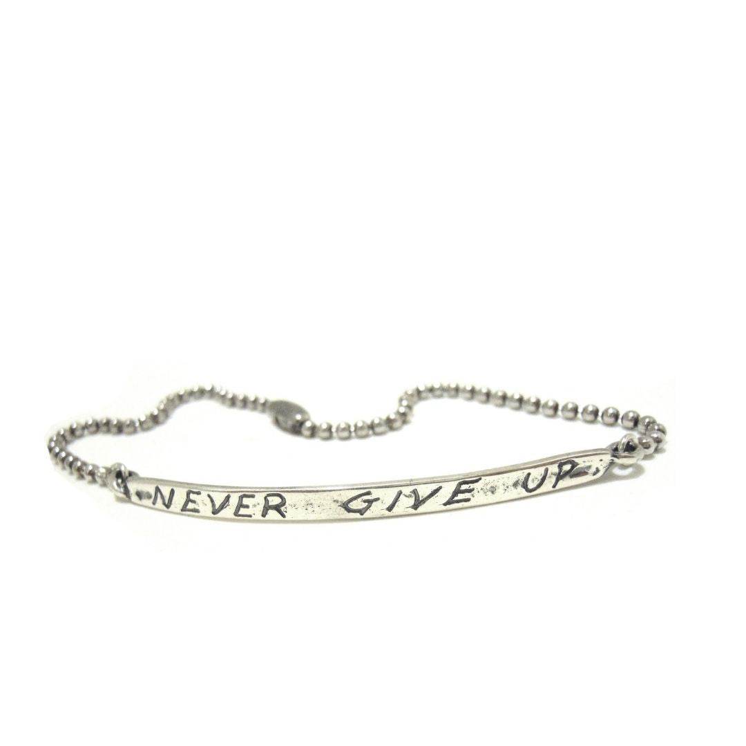 Bracciale Never give up - BR465 - Spadarella Gioielli