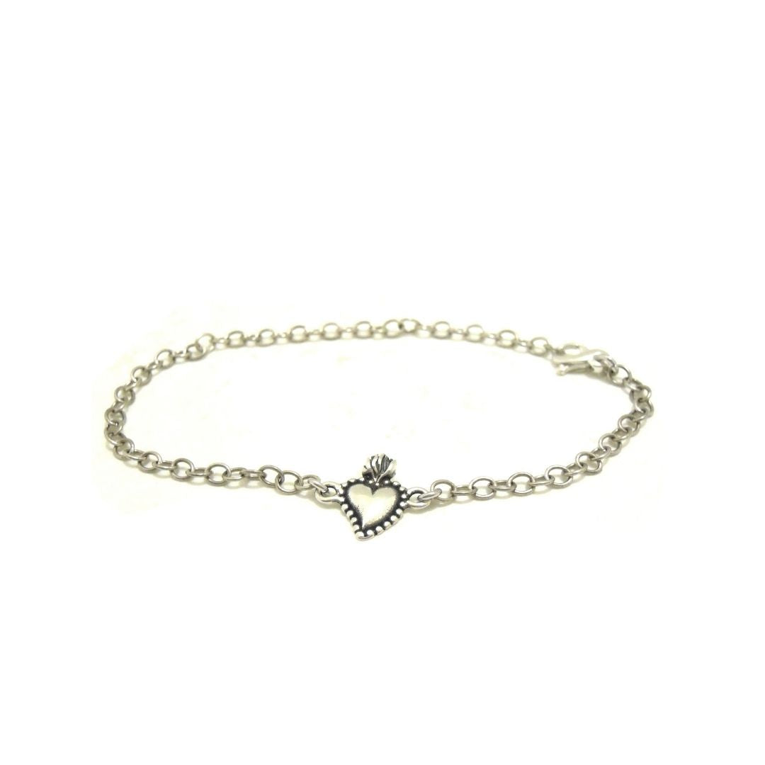 Sterling Silver high quality Heart Bracelet