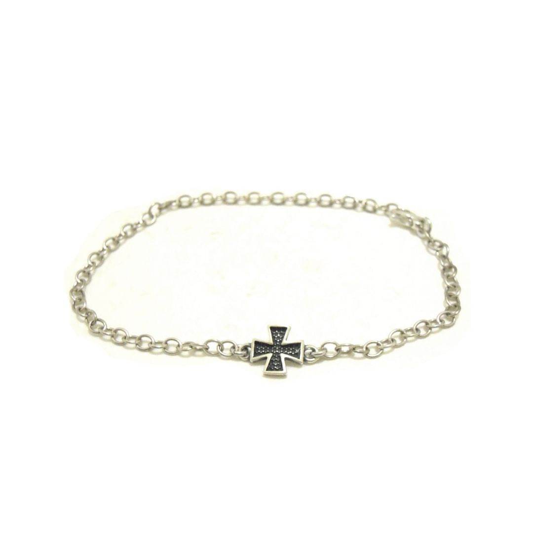 Bracciale Elastico Iesus Vita Gesù Croce Silver Large Agios AGI1012/B Bracciale Elastico Iesus Vita Gesù Croce Silver Large Agios AGI1012/B