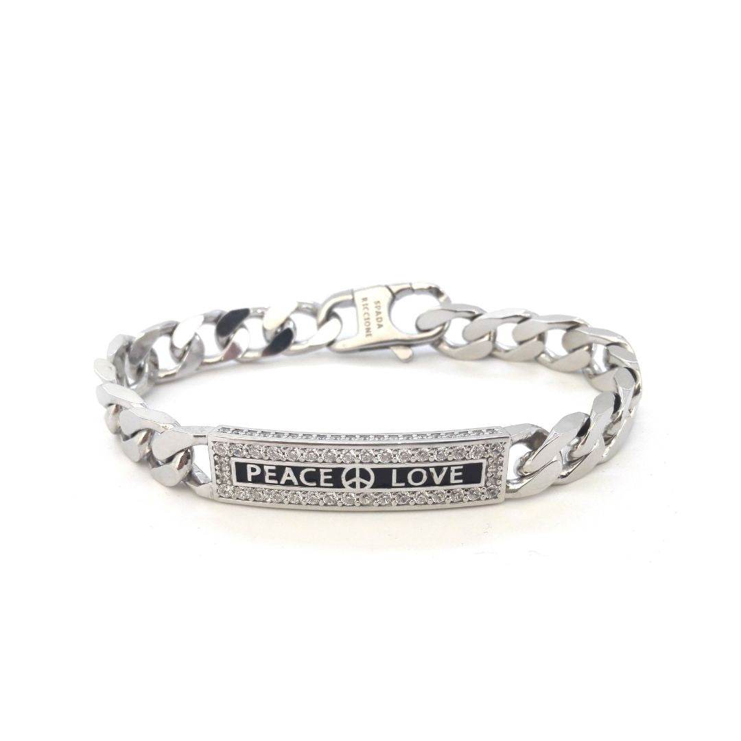 Bracciale catena Peace Love - BR531 - Spadarella Gioielli