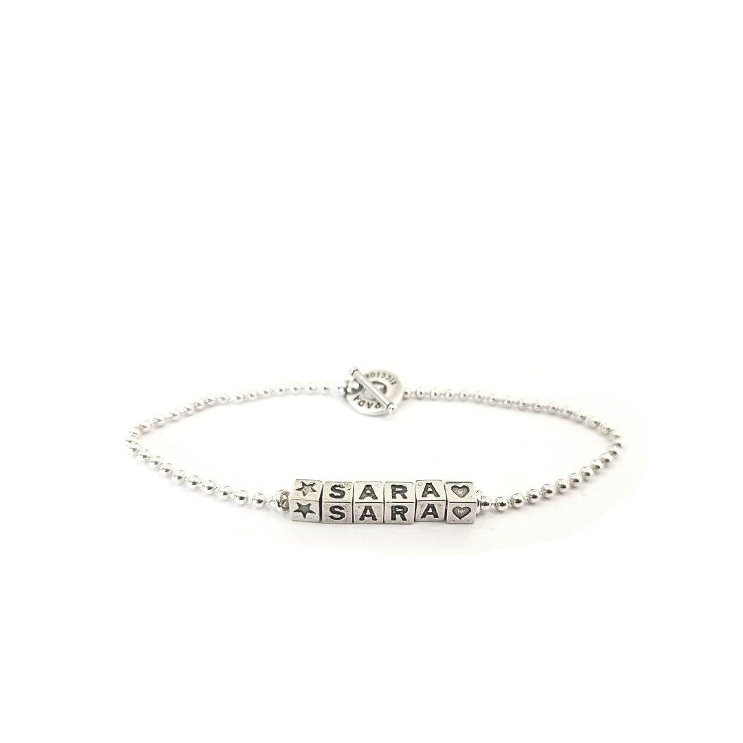 Bracciale cubi parlanti - Spadarella Gioielli