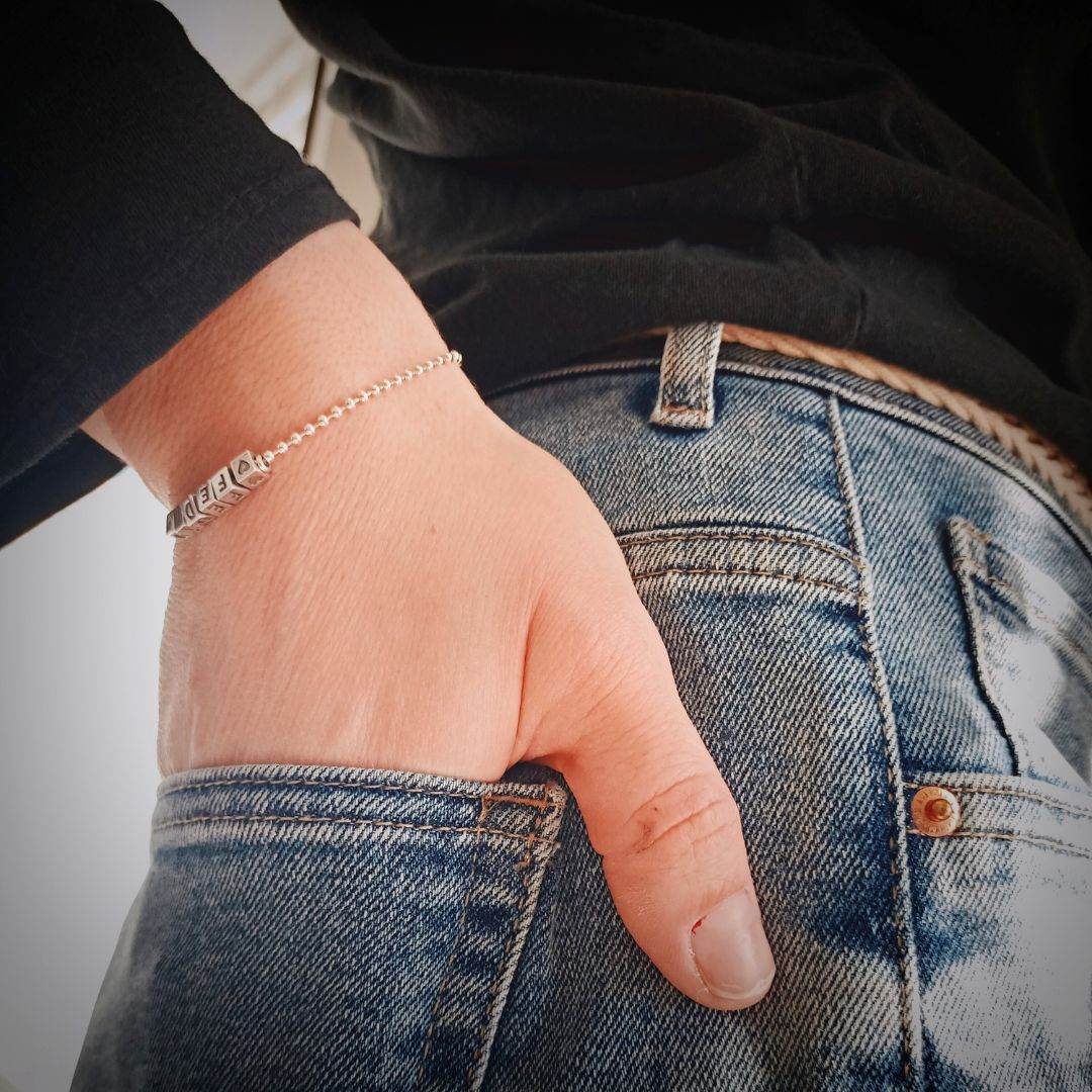 Bracciale cubi parlanti - Spadarella Gioielli