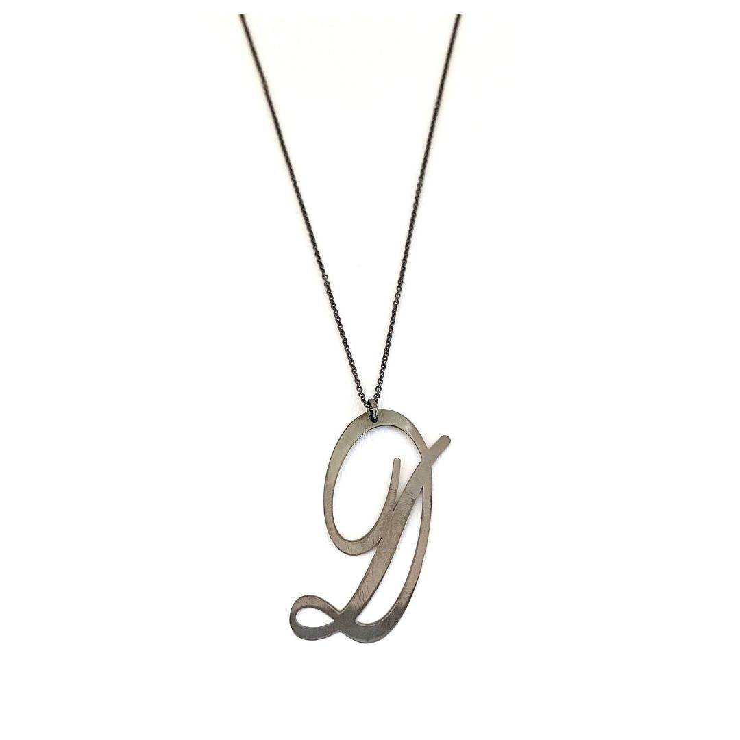 Collana lettera piccola - CD493 - Spadarella Gioielli
