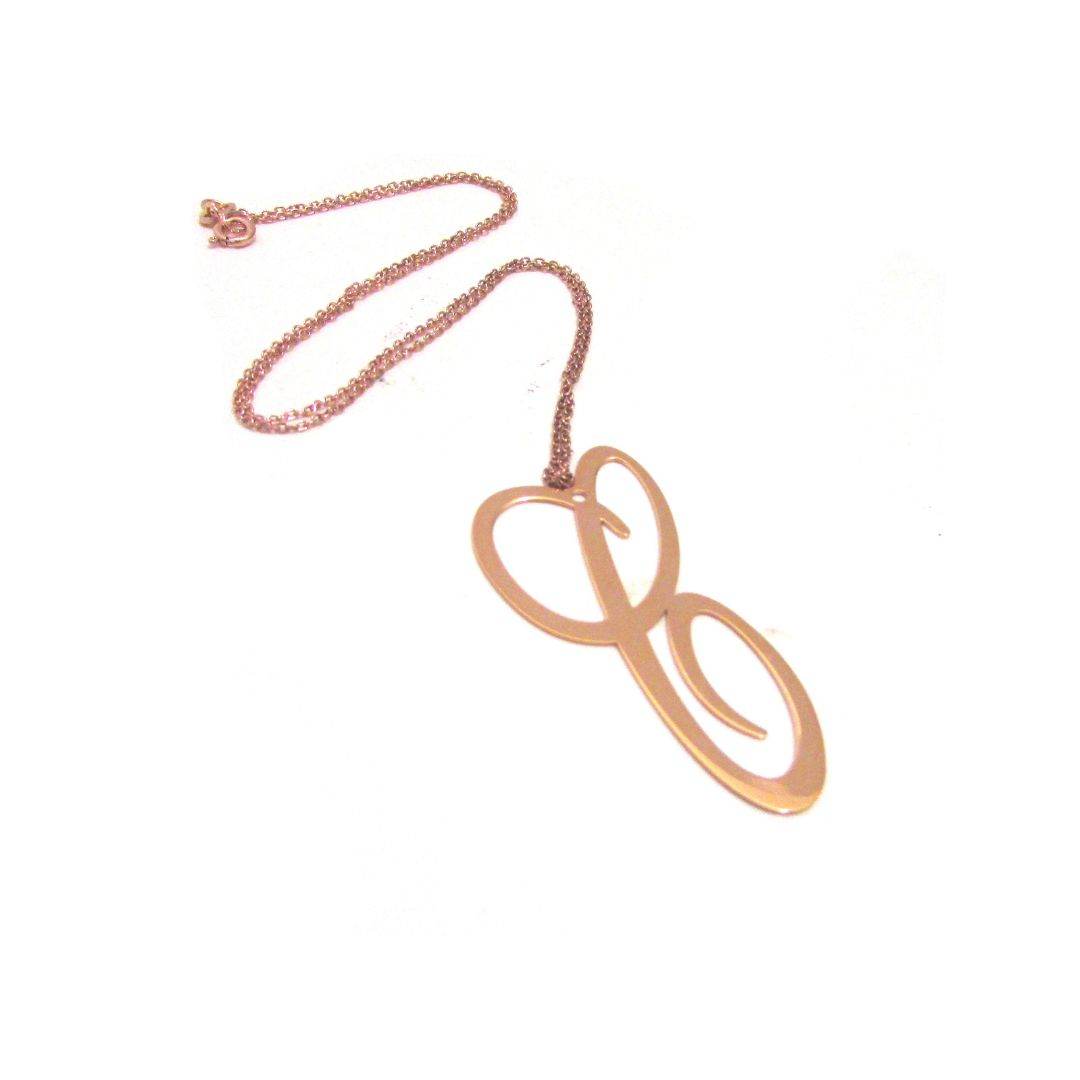 Collana lettera piccola - CD493 - Spadarella Gioielli