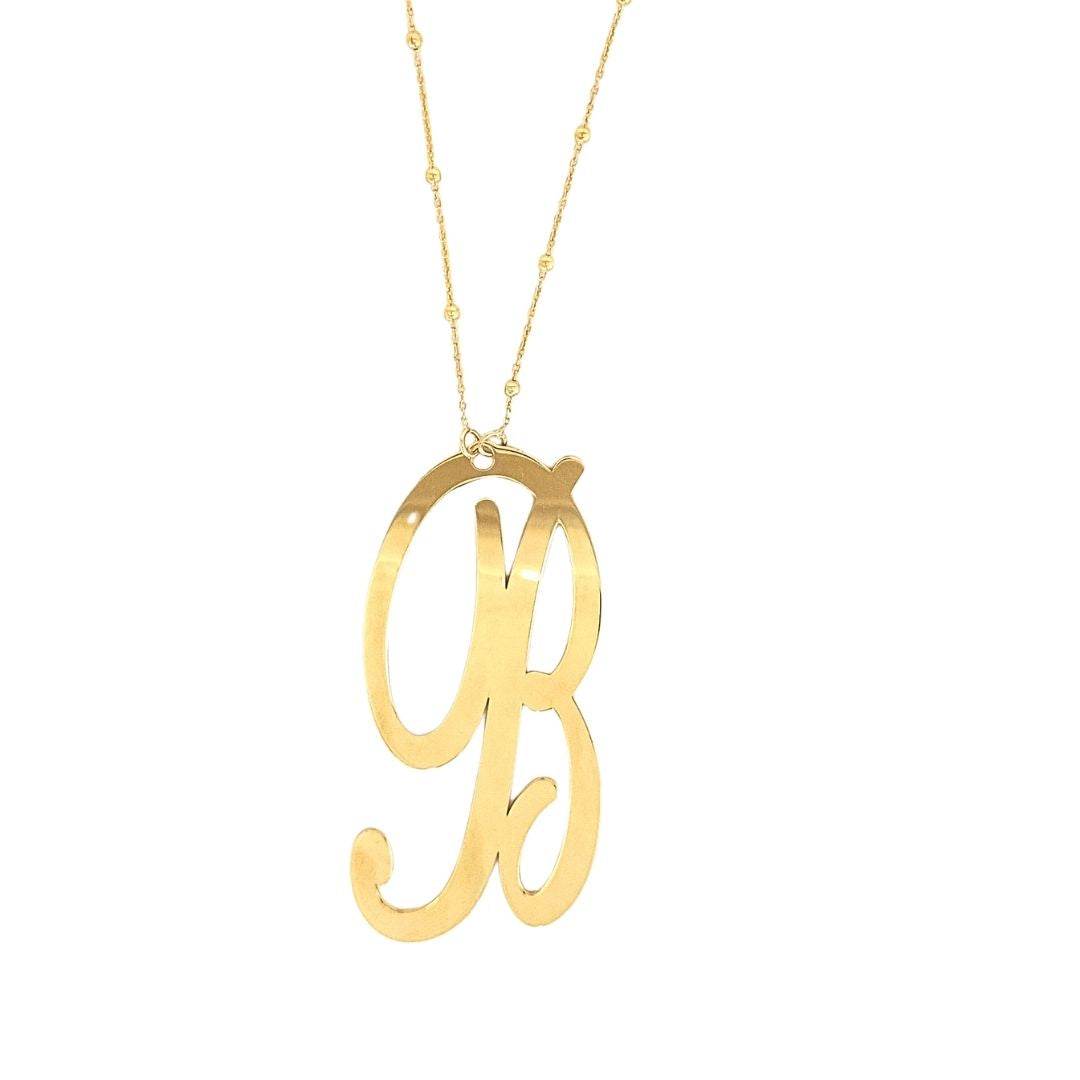 Collana lettera grande - CD494 - Spadarella Gioielli