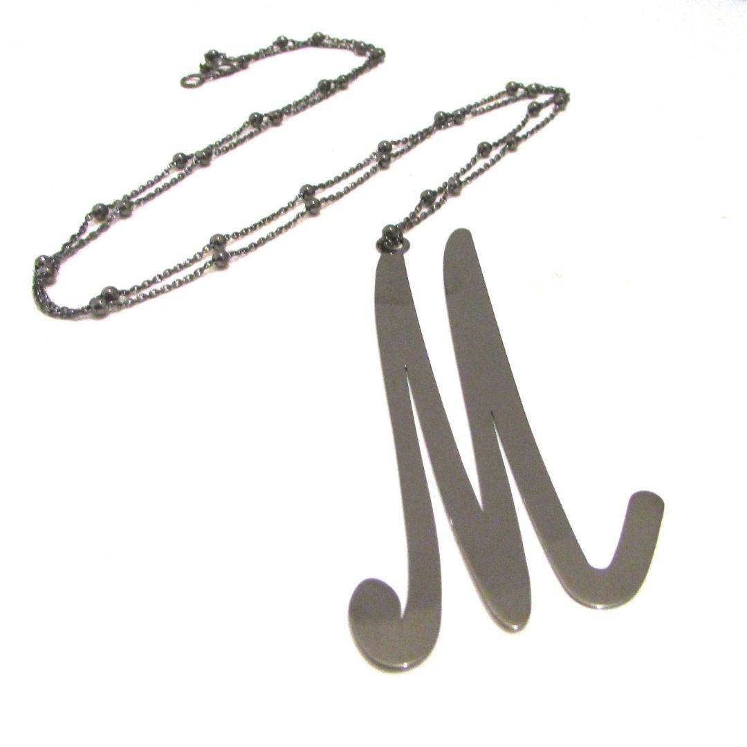 Collana lettera grande - CD494 - Spadarella Gioielli