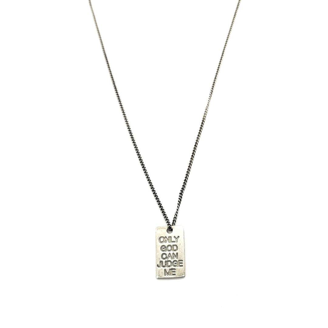 Collana targhettina Only god... - CD566 - Spadarella Gioielli