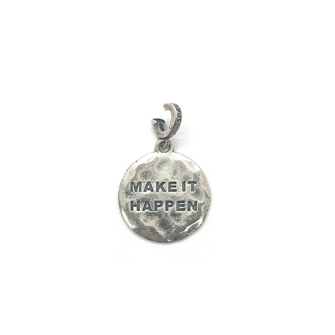 Charm targhetta Make it happen - CIC11 - Spadarella Gioielli