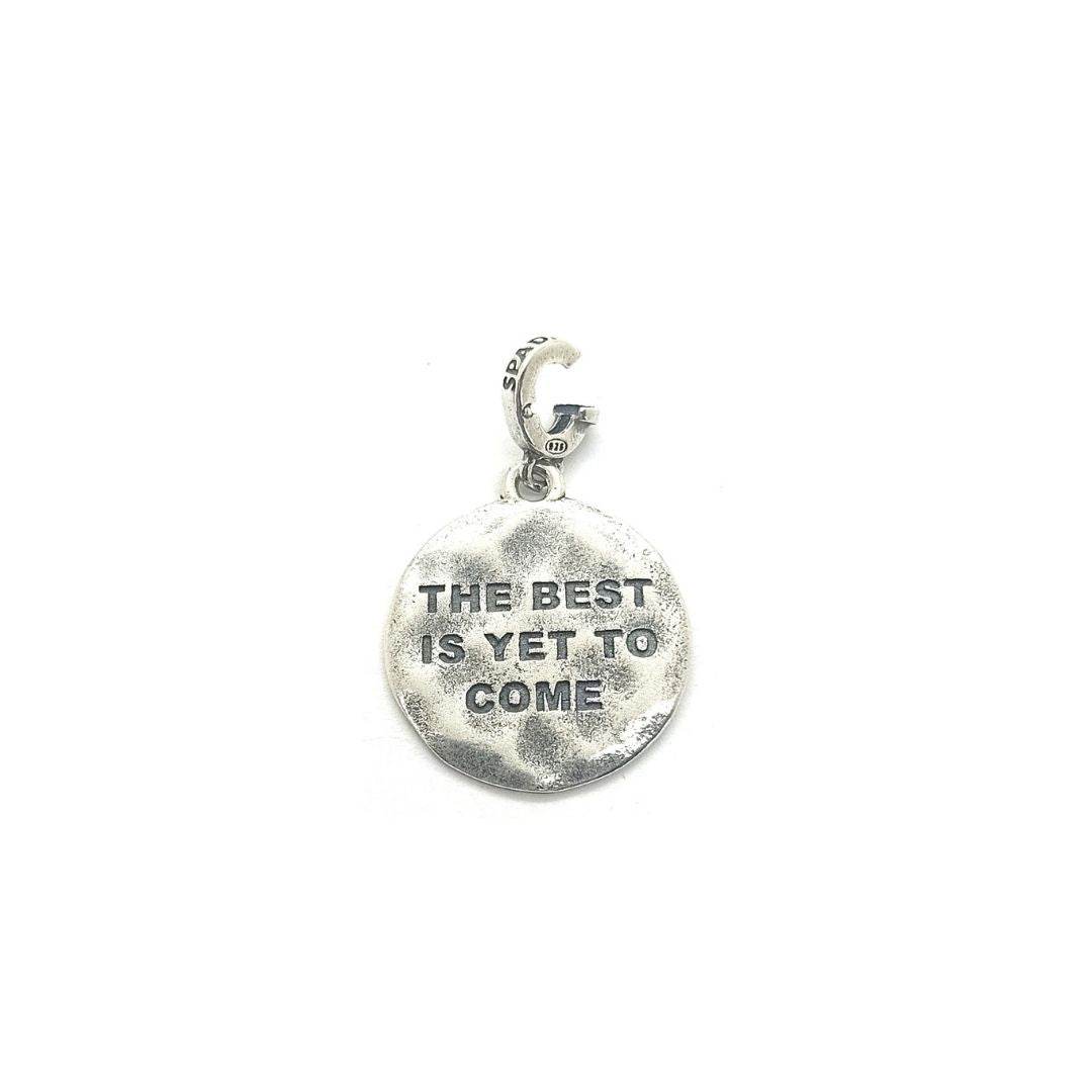 Charm targhetta Te best is yet... - CIC15 - Spadarella Gioielli