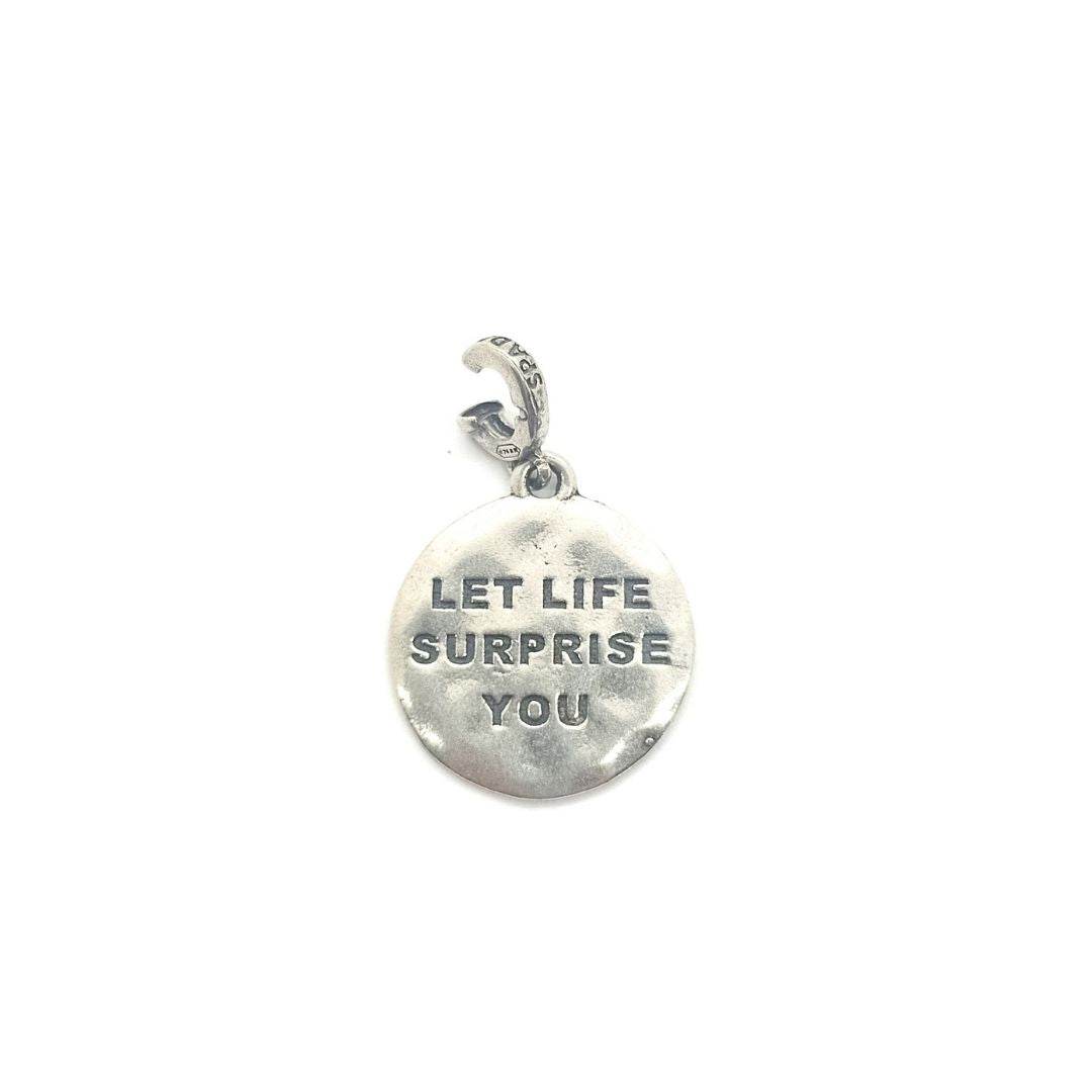 Charm targhetta Let life... - CIC7 - Spadarella Gioielli