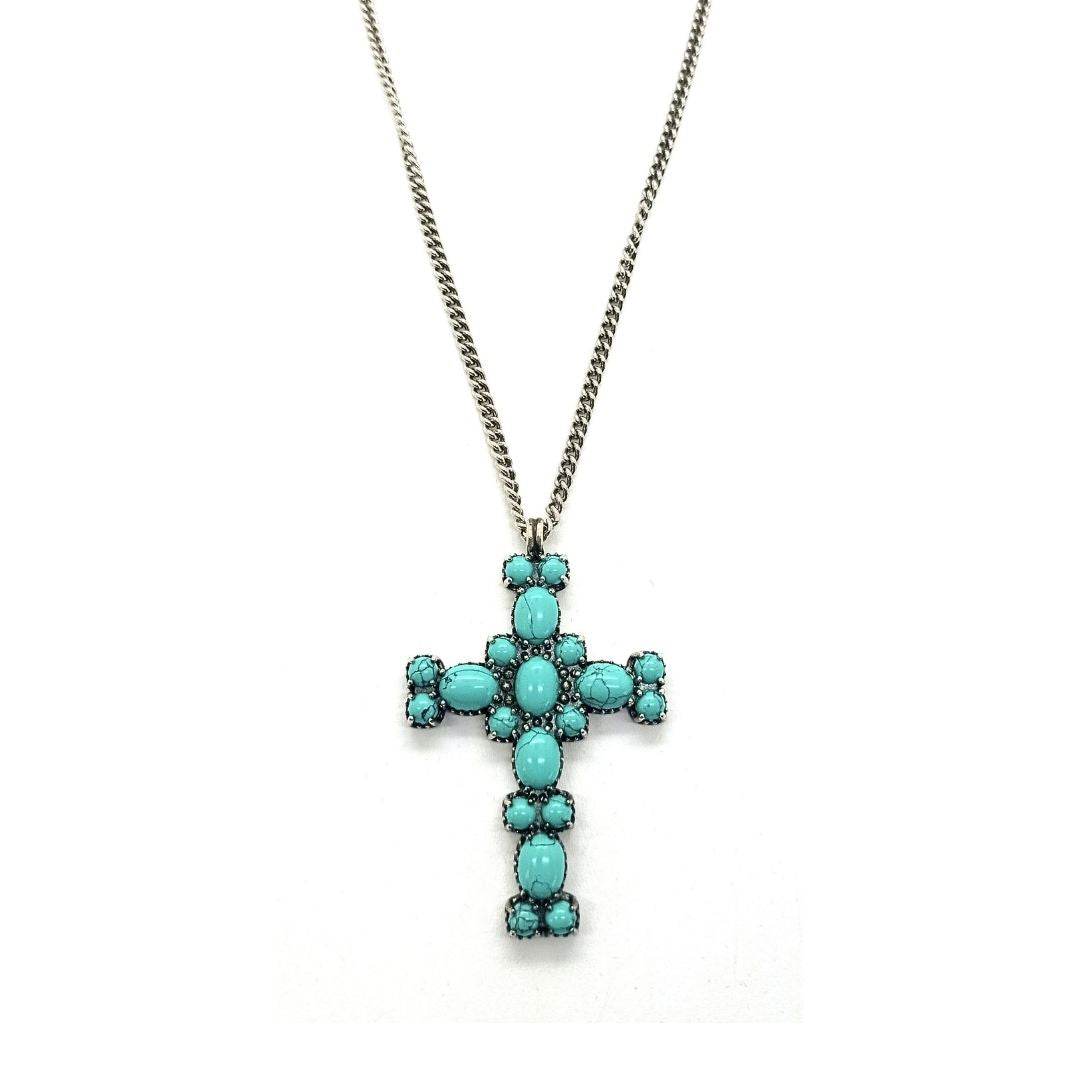 Collana croce pietre - CL692 - Spadarella Gioielli