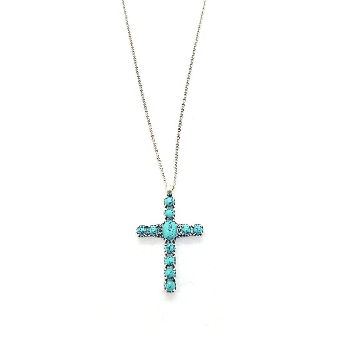 Collana croce pietre - CL700 - Spadarella Gioielli