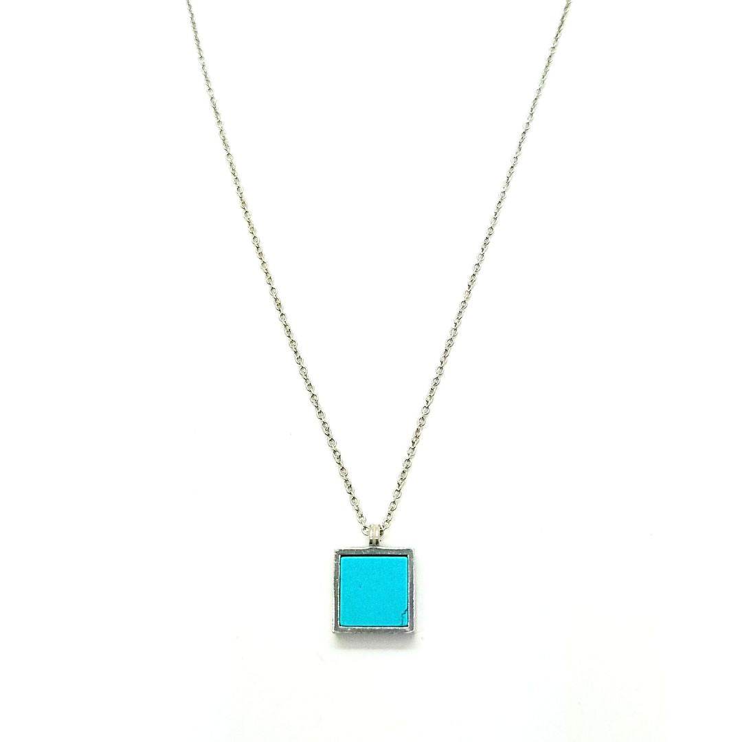 Collana Rainbow quadrato - CL721 - Spadarella Gioielli